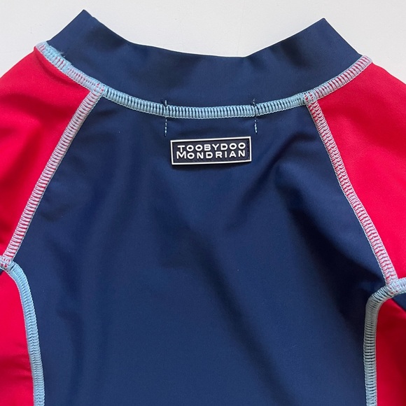 ToobyDoo Kids Unisex Long-sleeve Mondrian Rashguard - Size 1-2 - Picture 6 of 13